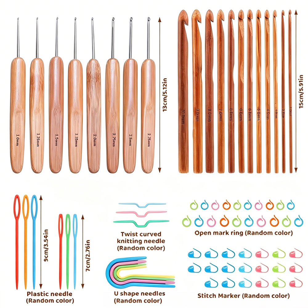 Juego de 74 Ganchos de Crochet - Tool Bag reseña y precio